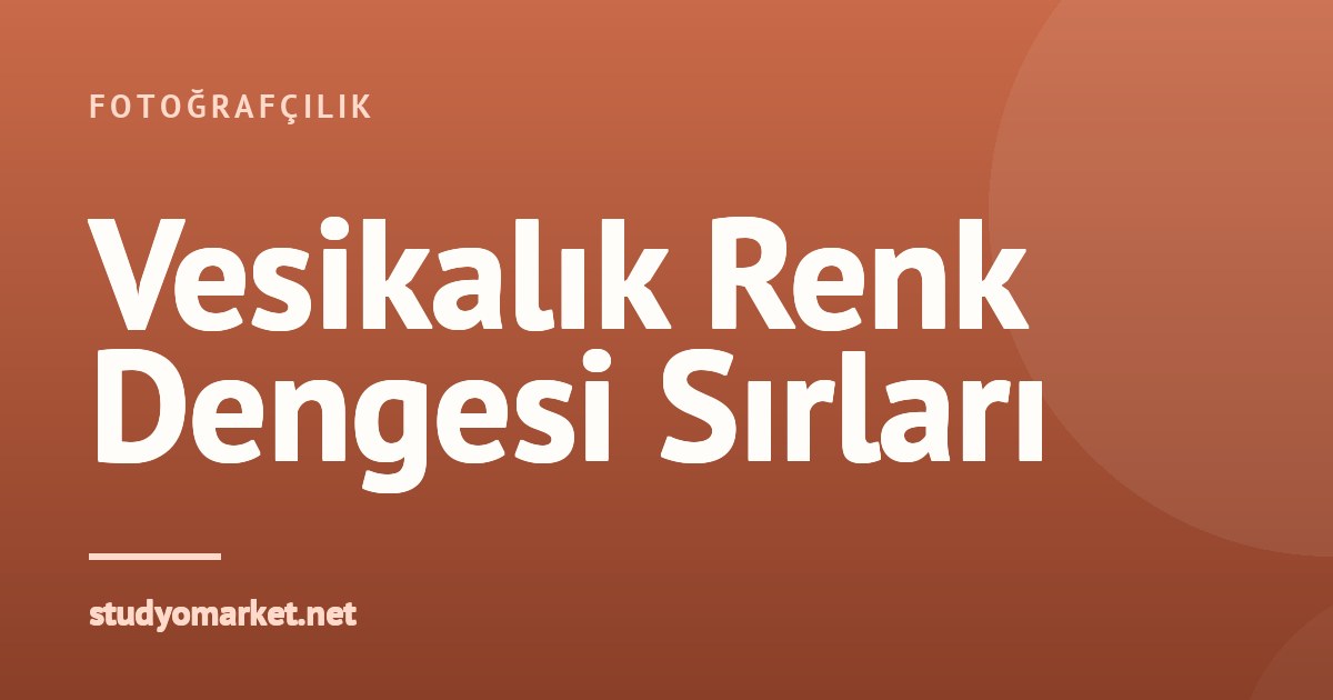 Yoğun Stüdyoda Vesikalık Çekimde Tutarlı Renk Dengesi Nasıl Sağlanır?
